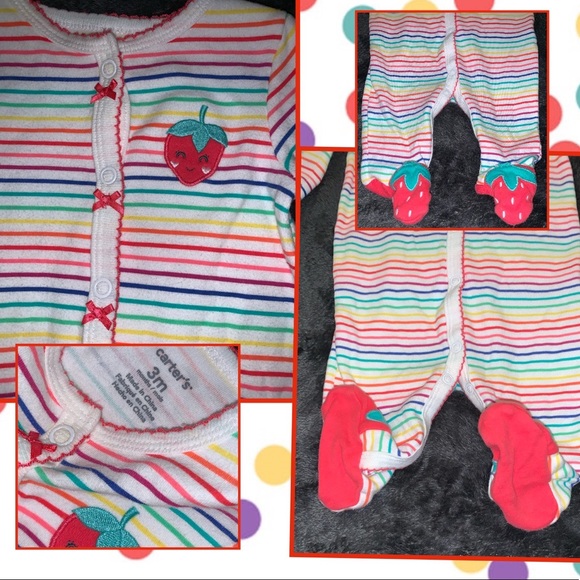 Bundle of Baby Girl Sleepers *BUY2GET2FREE!* - Picture 3 of 12
